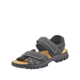 Rieker Men's 25051 Sandals,Black, 7.5 UK